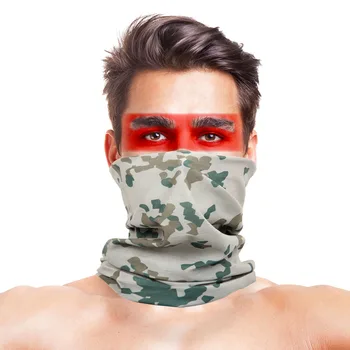 

High-Jump Fishing Clothings Scarves Polyester Windproof Anti UV Face Mask Bandana Camouflage Military Fishing Sportswear Scarves