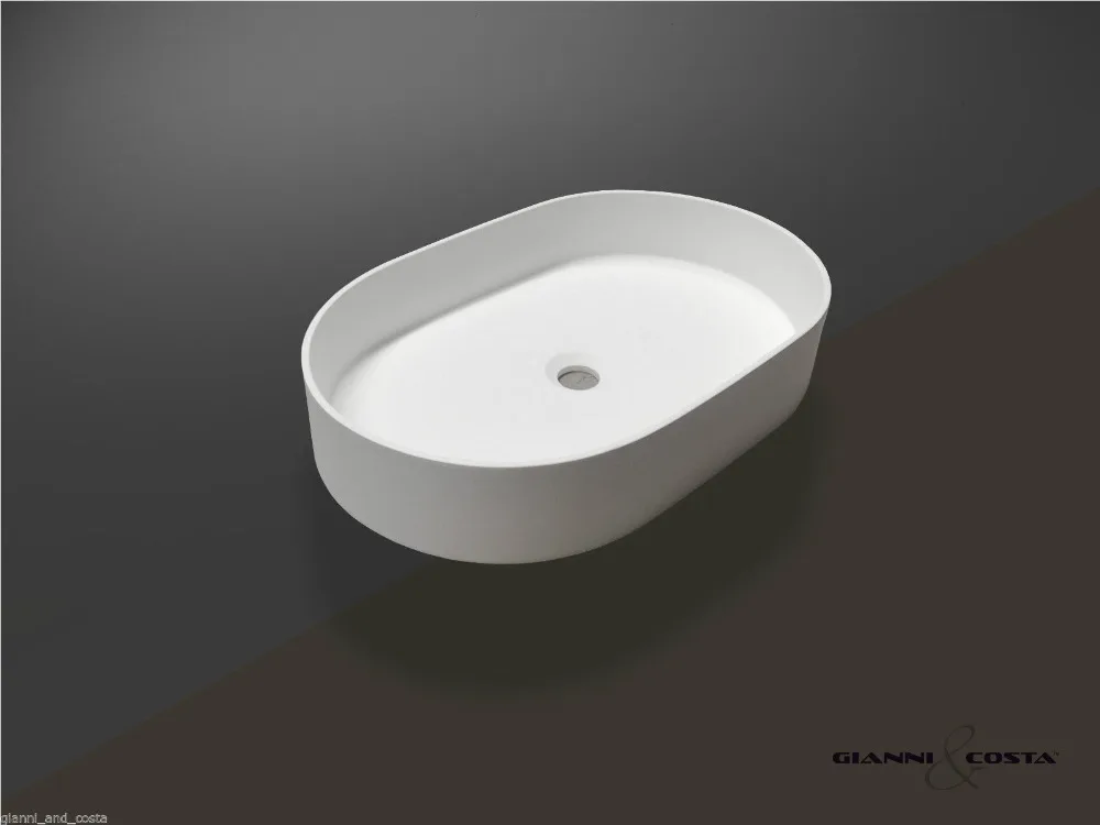 البيضاوي حجر مكافحة أعلى بالوعة الحمام الصلبة السطح المألوف الغرور مغسلة RS38335-473 أعلاه البيضاوي حجر مكافحة أعلى بالوعة الحمام الصلبة السطح المألوف الغرور مغسلة RS38335-473 أعلاه