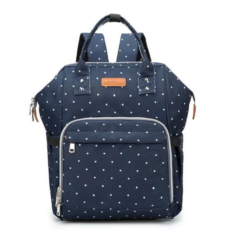 Nursing Bag Mummy Maternity Nappy Brand Large Capacity Baby Bag Protable Travel Backpack Stroller Handbag Nursing Bag Baby Care - Цвет: blue dots