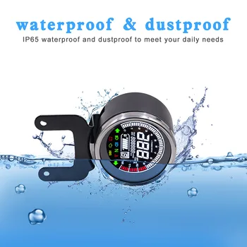 

New Motorcycle LCD Instrument Panel 12000rpm Multi-Function Speed Meter LED Light Car Styling