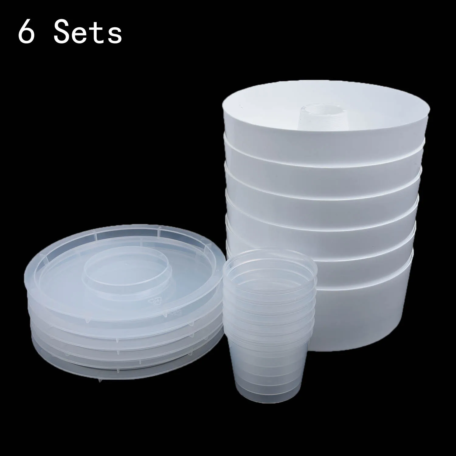 

Honey Holder Clear Beekeeper Equipment Rapid Bee Feeder Livestock Supplies convenient White 6x Container 4 Pint 2L
