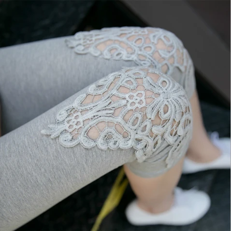 

Summer hot short Women's Capris sexy Lace Pants Patchwork Trousers Slim Panties Lady skinny Leggings
