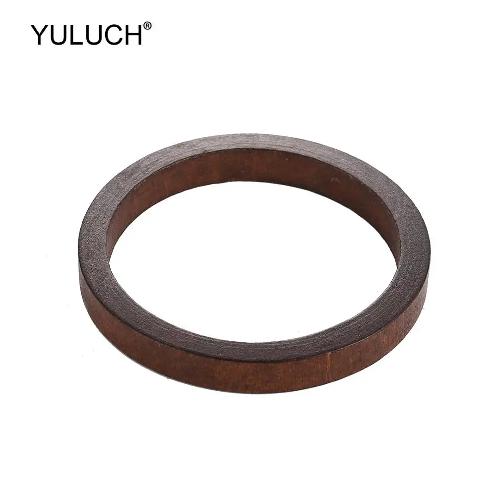 

YULUCH 2019 Ethnic African Bohemian Round Natural Wooden Brown Bangles For Women Girls Wood Bracelet Large Bangles Dropshiping