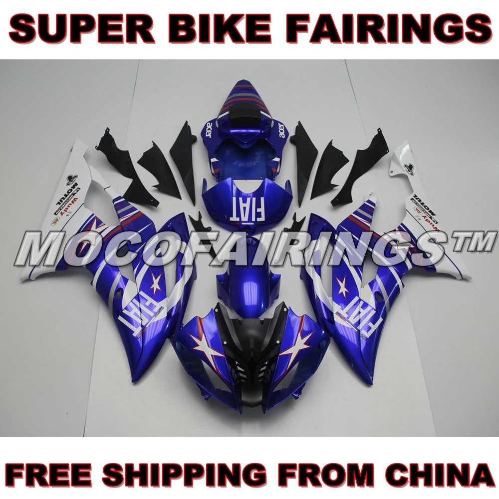 

ABS Injection Plastics Full Fairings For Yamaha YZF R6 Year 2008 - 2014 09 10 11 12 13 Motorcycle Fairing Kit FIAT