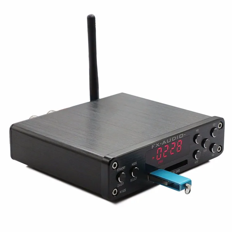 FX-Audio M-160E Bluetooth@4.0 цифровой аудио усилитель вход USB/SD/AUX/PC-USB Loseless плеер для APE/WMA/WAV/FLAC/MP3 160W* 2