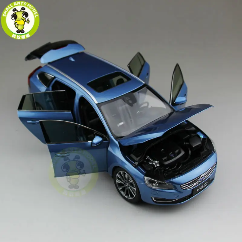 1/18 Volvo V60 T5 универсал литая модель автомобиля мощность синий