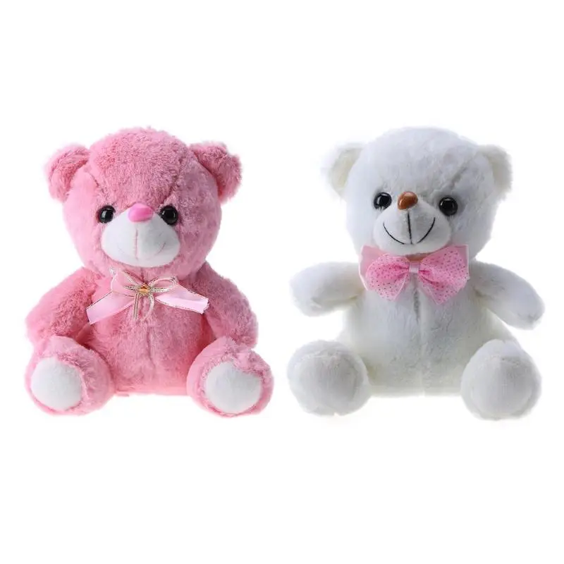 

Lovely Kids Toy Sound Recording Glowing Bear Colorful Luminous Stuffed Plush Gift Baby Sleeping Doll Glow In the Light Plush Bea