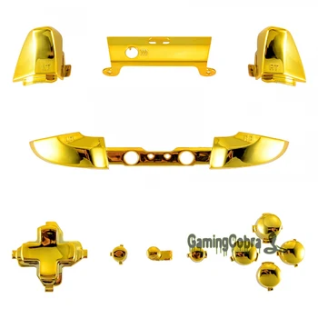 

Chrome Gold Set RT LB RB LB Dpad Repiar Buttons for Xbox One X for Xbox One S Game Controller - SXOJ0201