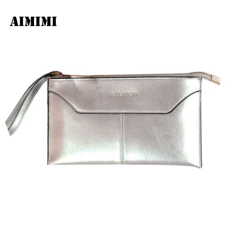 

Aimimi Women Classic Simple Wallet Female Genuine Cow Leather Purse Wallet Phone Purse Clutch; Coin Pouch Carteira Case