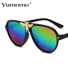 YUMOMO Metal Bee Lovely Kids Sunglasses for baby Boy Girls Sun Glasses Children Eyewear Oculos Shades Infantil Accessoreis