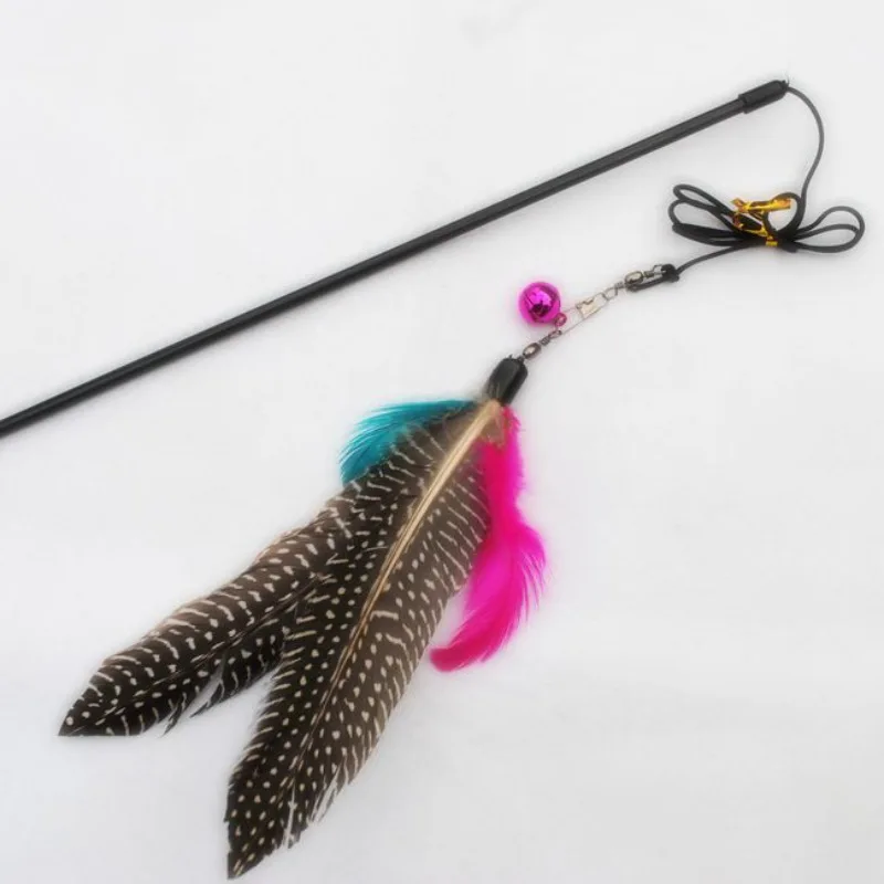 

Cat Toys Design Pet cat toy bird Feather Teaser Wand Plastic Toy for cats Multicolor Products For Pet