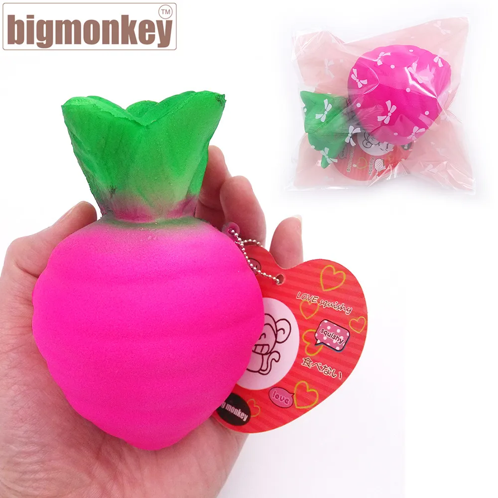 imágenes para Mono grande 11.5 cm nueva llegada de Kawaii lento aumento de rábano Conejo con encanto blando de juguete imágenes para Mono grande 11.5 cm nueva llegada de Kawaii lento aumento de rábano Conejo con encanto blando de juguete