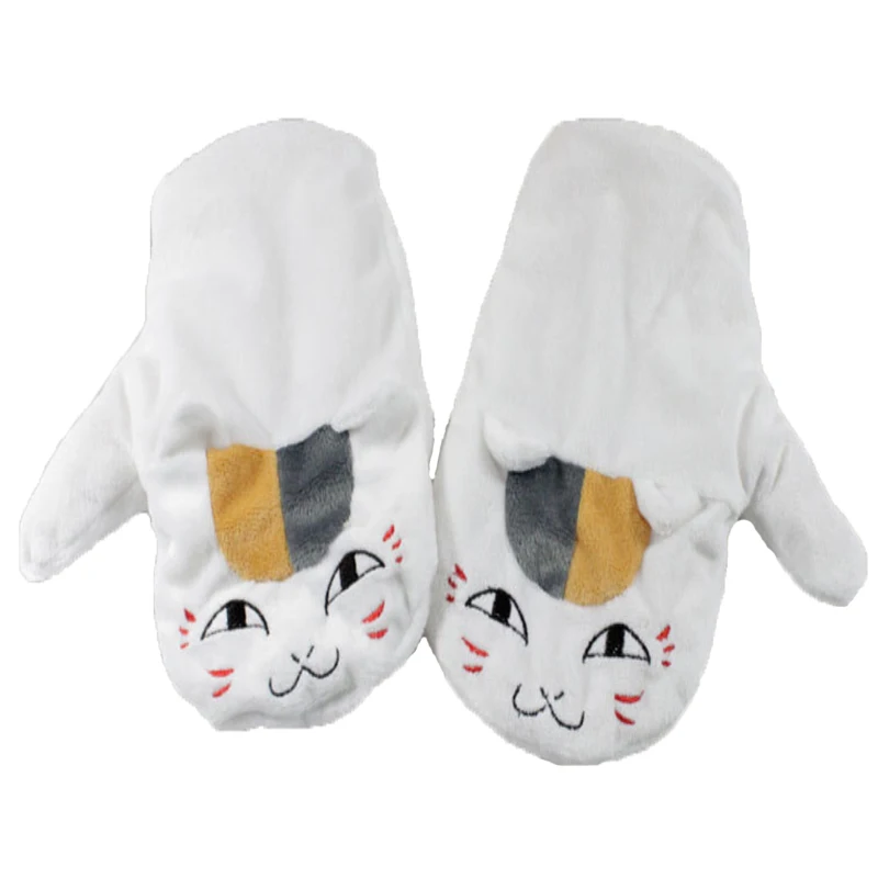 Перчатки для косплея natlifepo4 Yuujinchou теплые перчатки с милым котом Мадары на