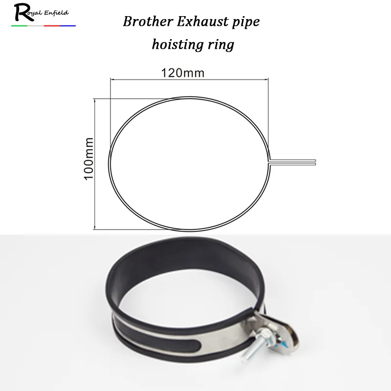 120 мм* 110 мм кронштейн для выхлопной трубы мотоцикла зажим для закрепления поддержки Глушитель Зажим Кронштейн вешалка для двух братьев выхлопной трубы