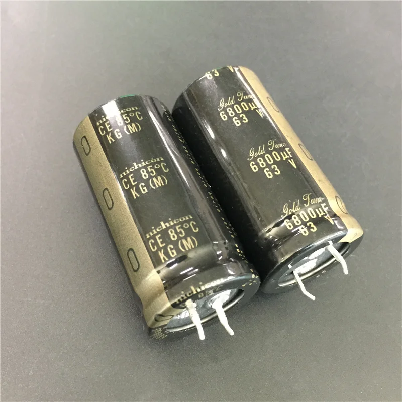 

5pcs 6800uF 63V NICHICON KG series 25x50mm 63V6800uF Gold Tune HiFi Audio Capacitor