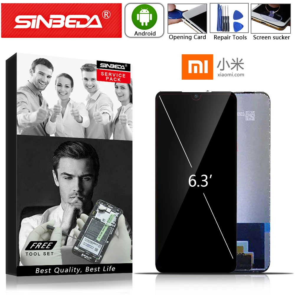 

6.3" Original For Xiaomi Redmi Note 7 Pro LCD Display Touch Screen with Frame For Xiaomi Redmi Note7 LCD MI Note 7 LCD Note7 Pro