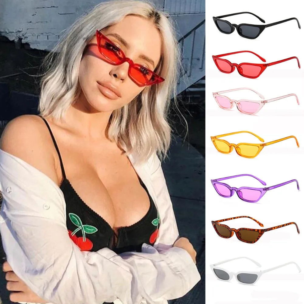 Женские шикарные сексуальные узкие солнцезащитные очки "кошачий глаз", ультрафиолетовые Защитные солнцезащитные очки, спортивные очки для велоспорта
