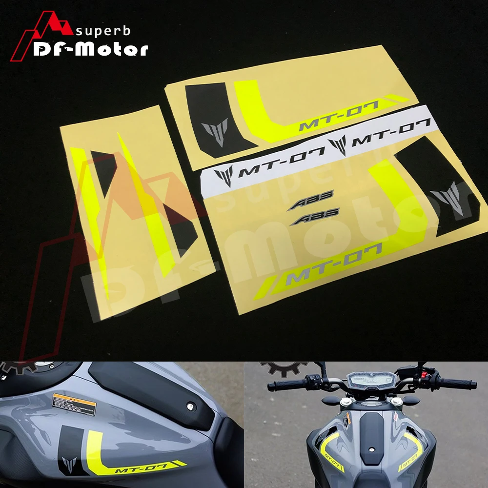 Отражательные переводные наклейки для мотоцикла пригодные YAMAHA MT 07 MT07 сделай сам