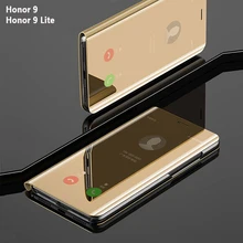 KaiNuEn флип умный зеркальный чехол для телефона, чехол, для HuaWei Honor 20 Pro 20Pro Honor20 кожаный прозрачный вид розовое золото задние чехлы