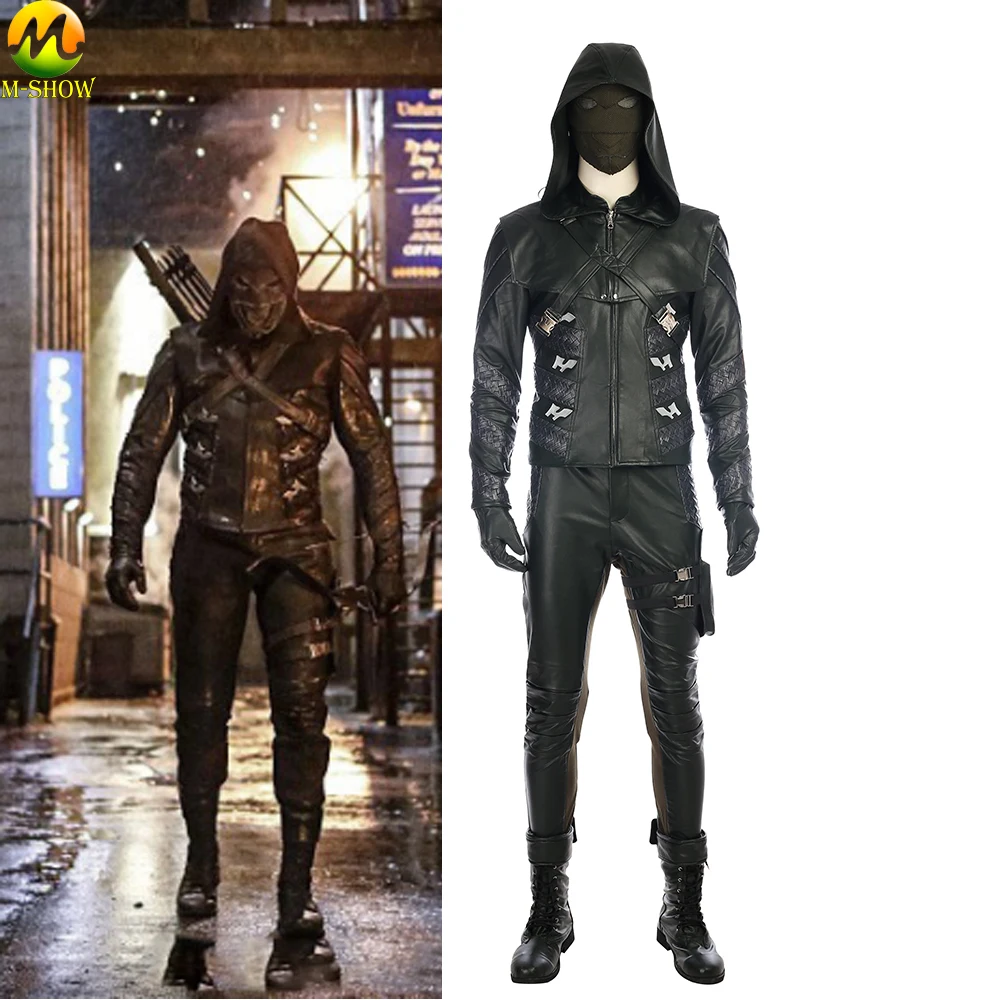 

Green Arrow Season 5 Prometheus Cosplay Costume Adrian Chase Prometheus Cosplay Leather Clothing Custom Made Halloween