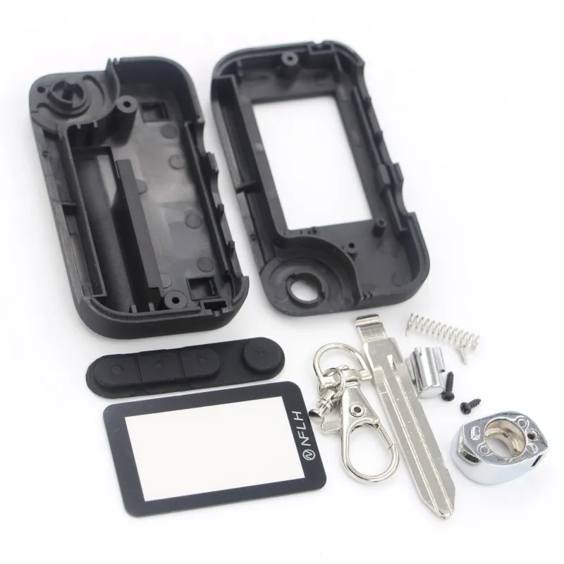 Kopen Starline A92 ongesneden blade fob case cover A92 A95 V63 T94 vouwen auto flip afstandsbediening + A92 Glas
