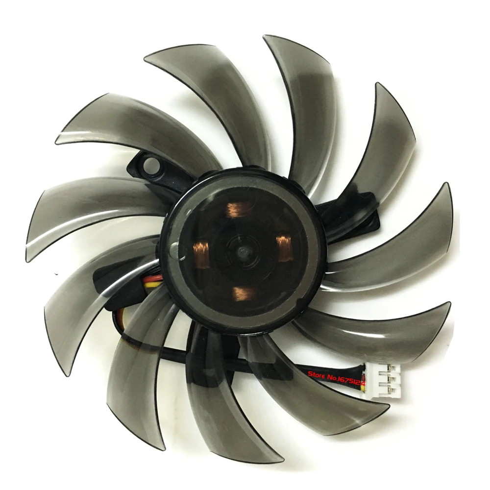 T128010SM 0.2A 3Pin 75mm VGA Cooler Graphics Card Fan For GIGABYTE GTX 460 470 580 | Компьютеры и офис