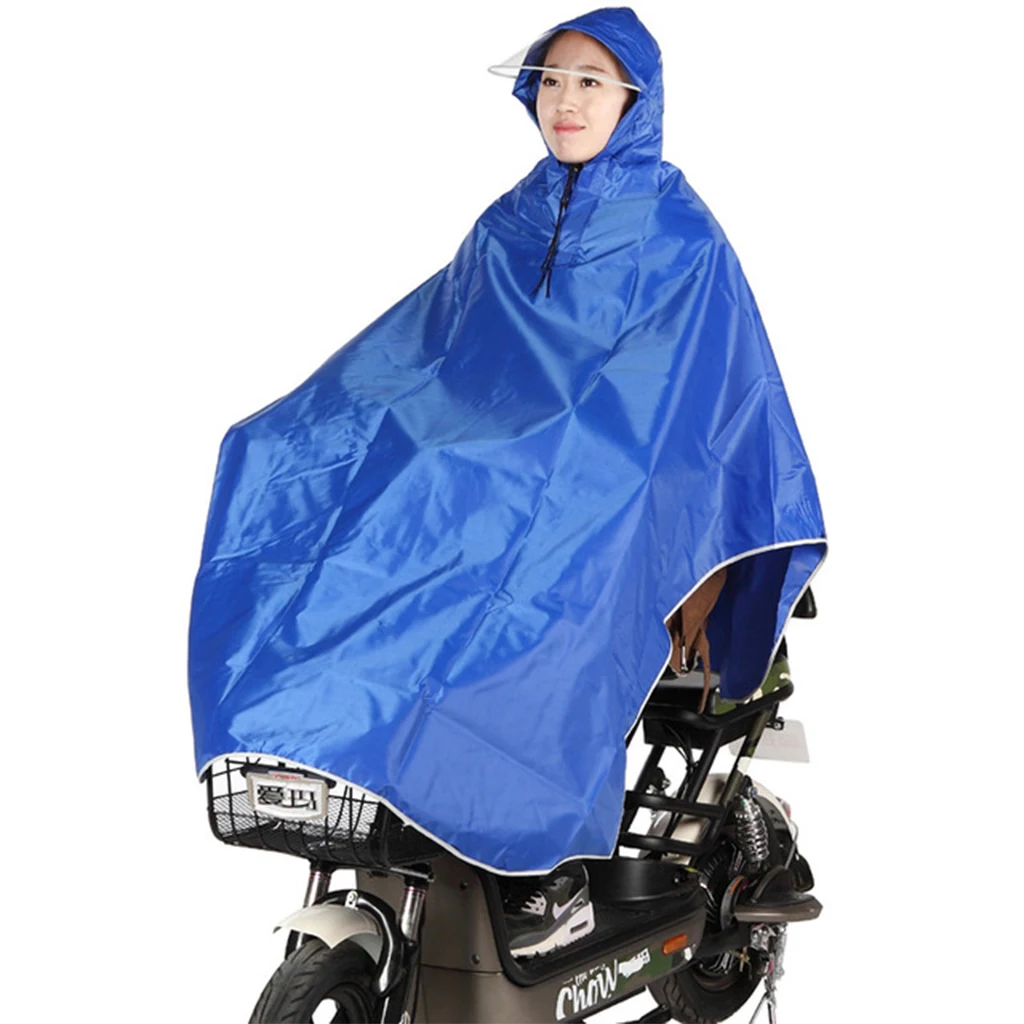 Günstig Radfahren Fahrrad Fahrrad Regenmantel Männer Frauen Regen Cape Poncho Mit Kapuze Winddicht Regen Mantel Mobilität Roller Abdeckung Regen Mantel