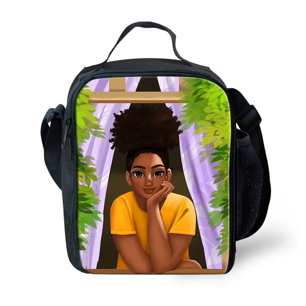 FORUDESIGNS/Детская сумка для девочек, черные женские африканские школьные сумки, детский школьный портфель, 3 шт./компл., школьная сумка ранец - Цвет: YQ4086G