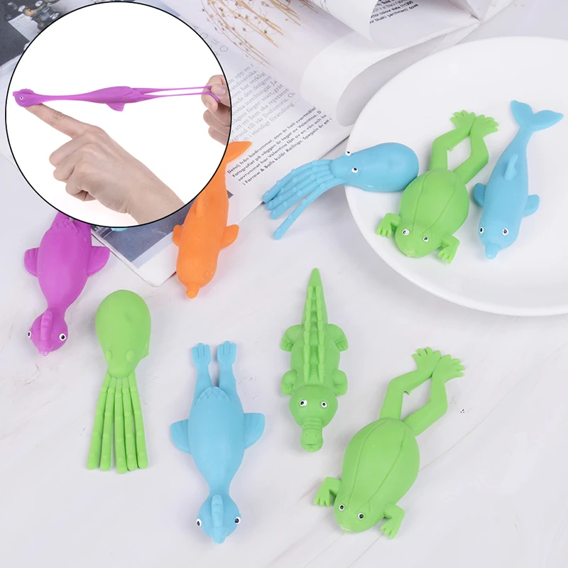 Finger Projectile Slingshot мультяшная безвредная Нетоксичная игрушка серия морских