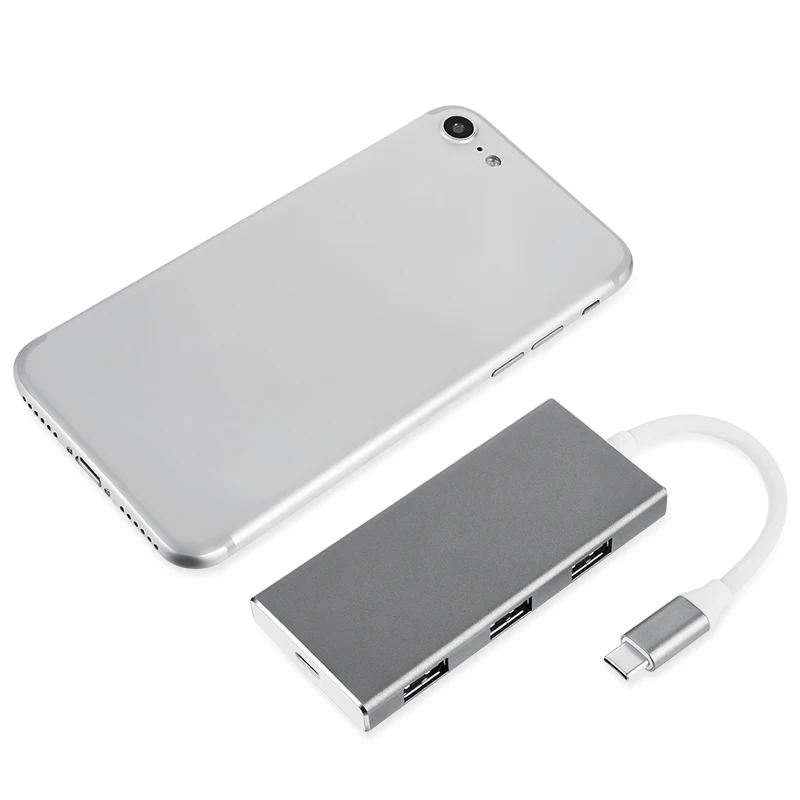 7 в 1 Тип C usb Hub адаптер 3 Порты HDMI Выход зарядки и разъёмы SD/микро SD кард ридер для
