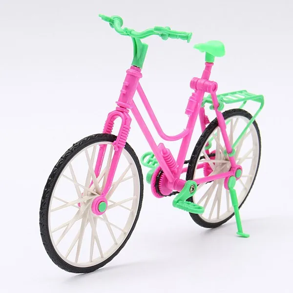 Modern Fashion Detachable Plastic Bicycle Bike Vehicle Accessories For Barbie Ken Doll in Dolls