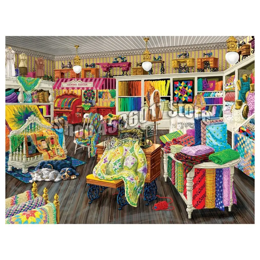 

5D DIY Diamond Painting Sewing Store & Quilting Cross Stitch Diamond Embroidery Mosaic Diamonds Wall Stickers Home Decor Gift