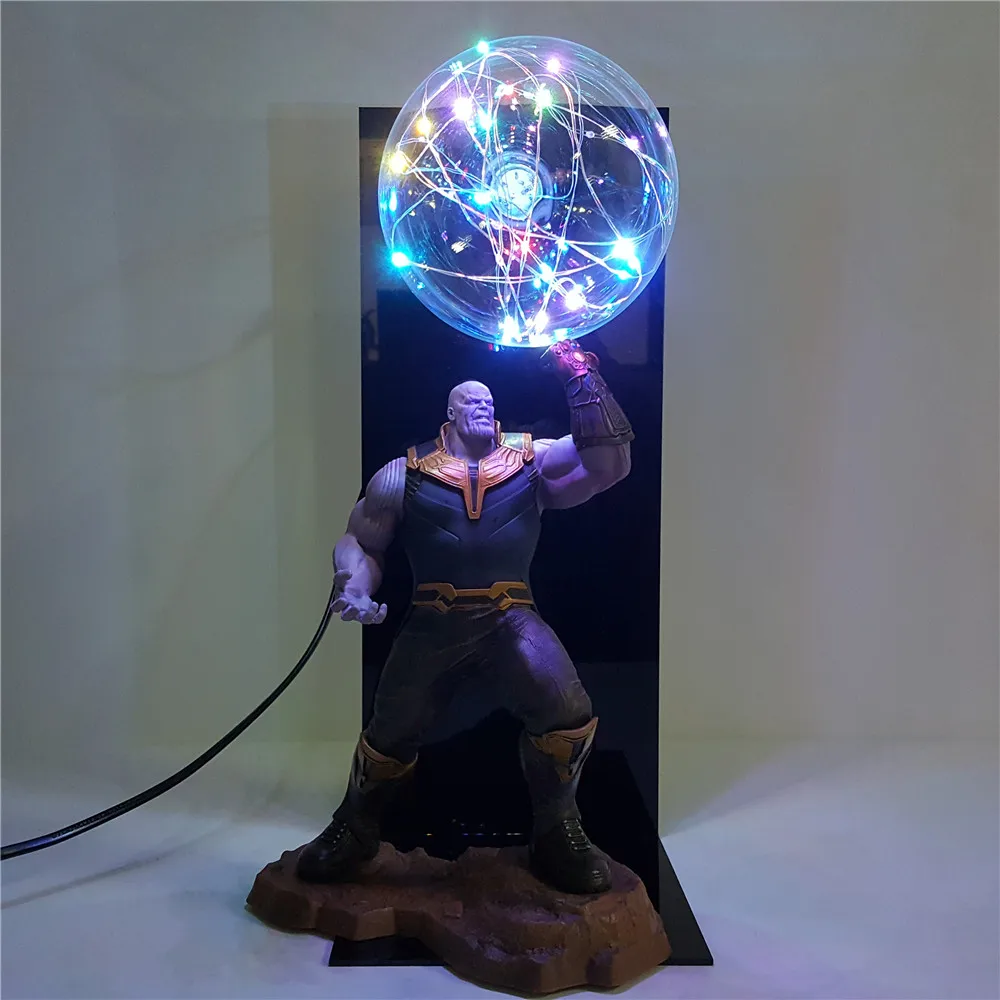 

Action Figure Avengers Endgame Thanos Infinity Gauntlet DIY Led Night Light Flash Display Set Avengers 4 Thanos Toys for Child