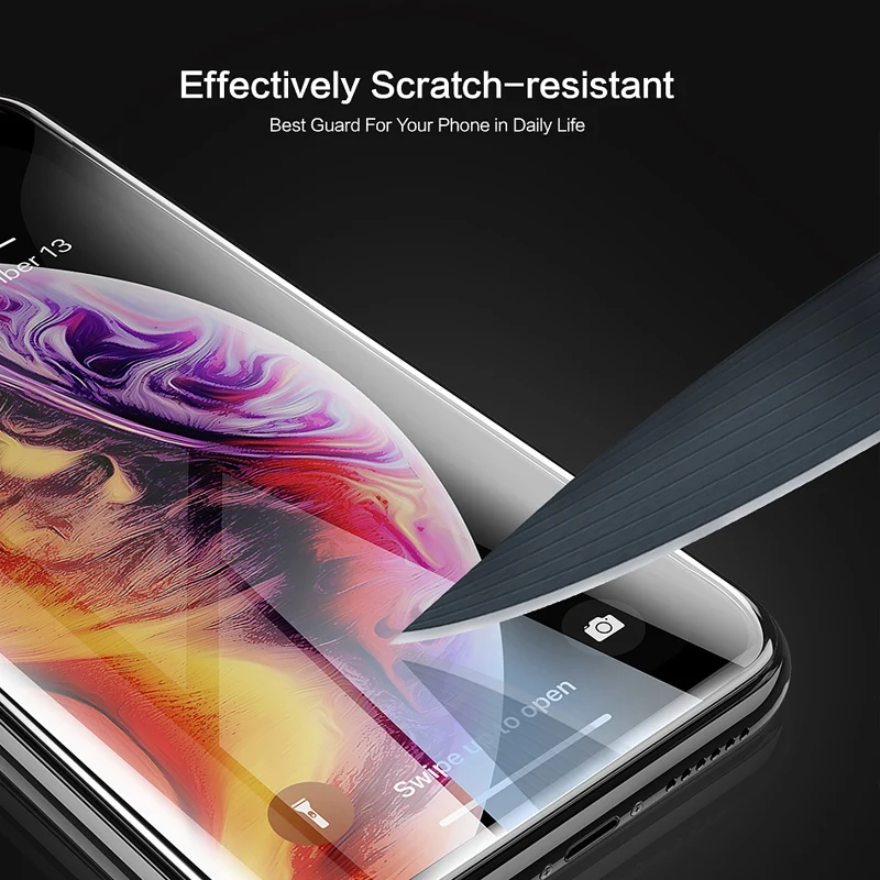 6D полное покрытие закаленное стекло для iPhone XS Max XR защита экрана X 6 6s 7 8 Plus Защитная