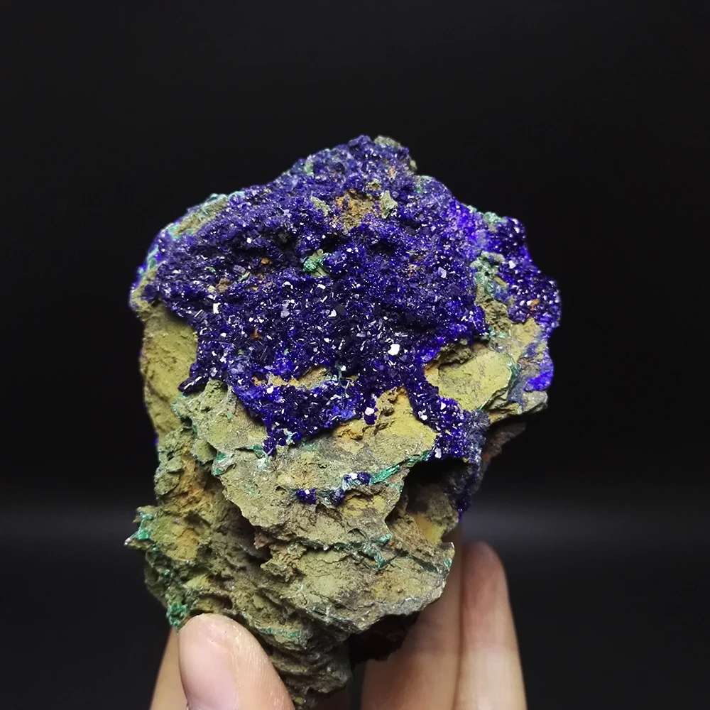 

455g NATURAL Stones and Minerals malachite azurite ore crystal specimens originated in China blue ore A2