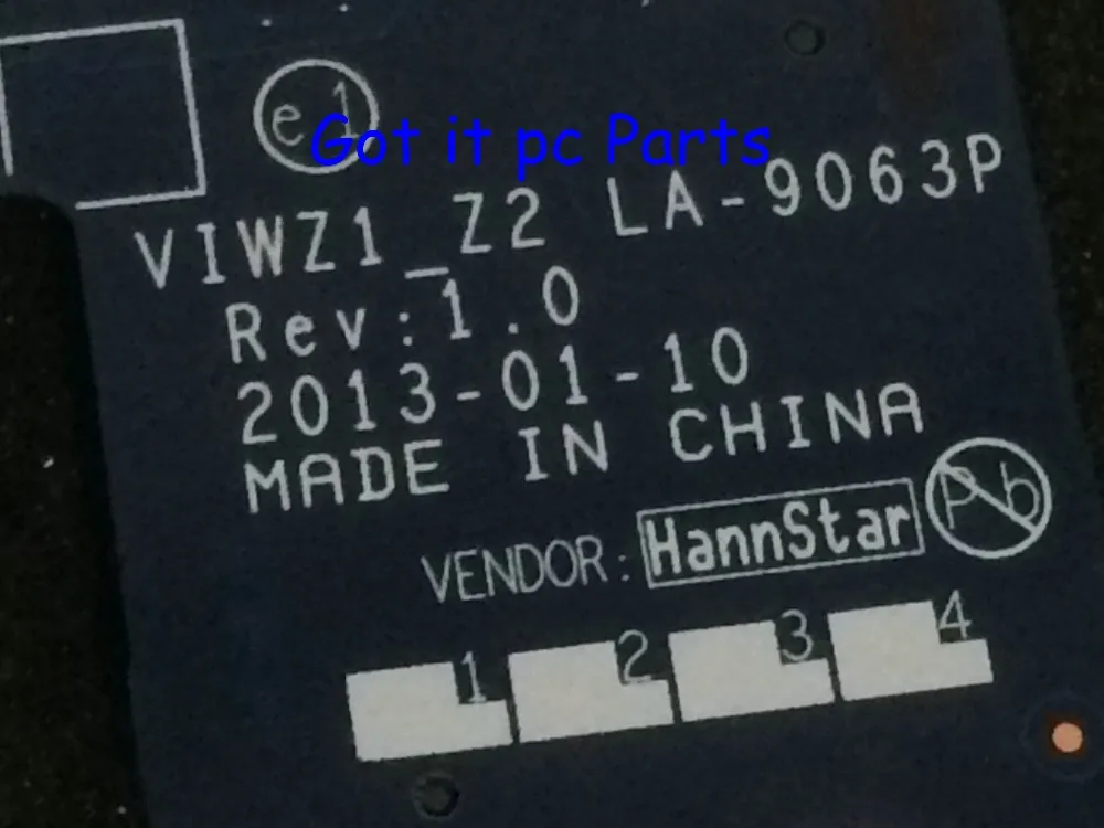 Быстрая доставка. В наличии материнская плата Z500Laptop viwz1 _ Z2 LA 9063P REV: 1 0 для
