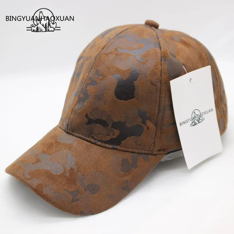 

BINGYUANHAOXUAN Brand Quality Hip Hop Hats Autumn Winter Men Women Baseball Cap Camouflage Snapback Bone High-Grade Cowboy Hat