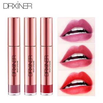 

Drxiner Waterproof Makeup Matte Lipstick Long-Lasting Liquid Lip Makeup Tint Tattoo Lipstick Easy To Wear Red Lip Gloss Cosmetic