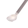 TOAKS Ultralight Titanium Spoon Long Handle Spork with Polished Bowl 215mm 4