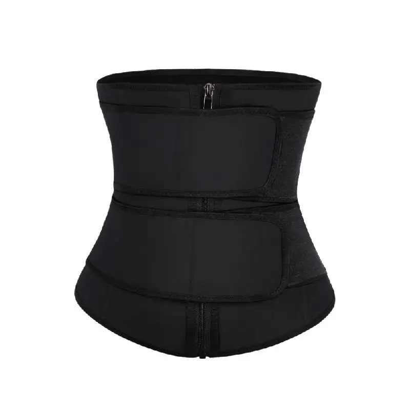 

Plus Size Latex Double Belt Waist Trainer 7 Steel Bones
