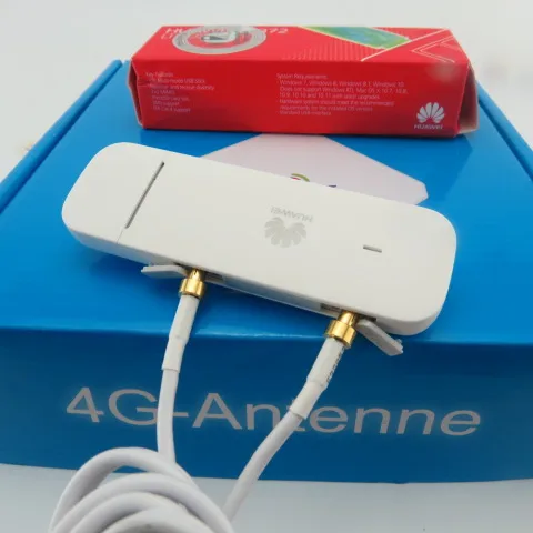 Разблокированный Huawei E3372 4G LTE USB ключ мобильный широкополосный модем + 2X CRC9