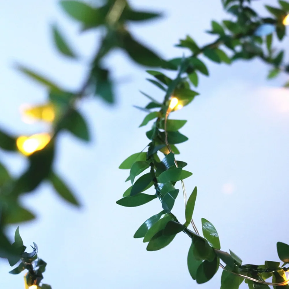 2 м, 3 м, 5 м, 10 м, светодиодный Сказочный светильник, гирлянда с листом, медный провод, светодиодный светильник для свадебного стола, Рождественский светильник вечерние, креативный Декор