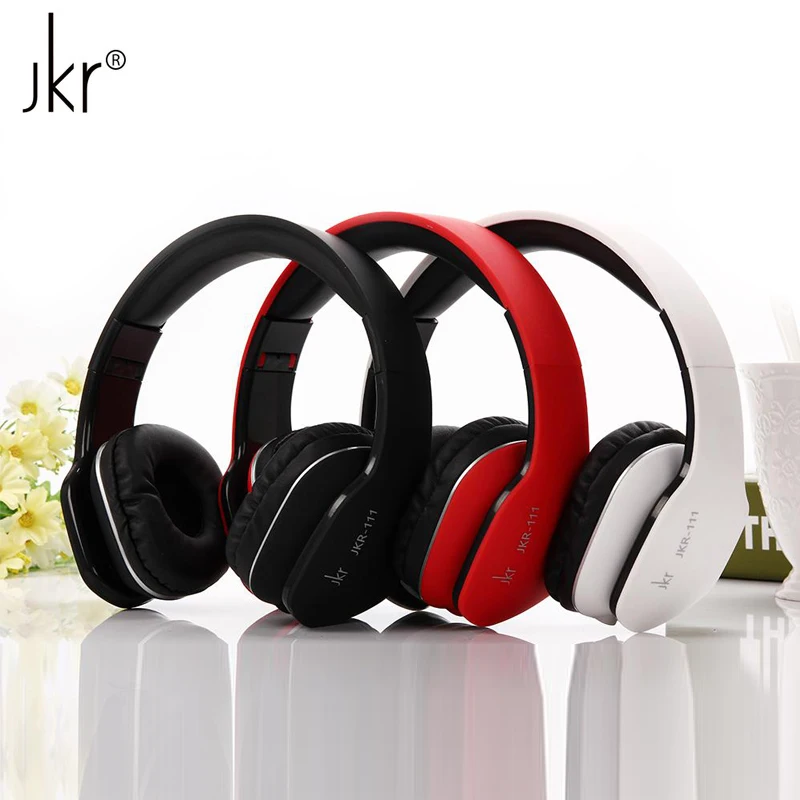 

JKR-111 Over Ear Stereo Headphone Noise Cancelling Foldable Computer Headband Wired Headset for iPhone Earphone Smart Phone PC