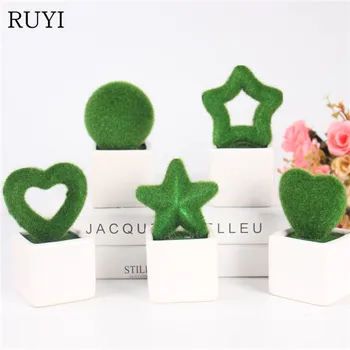 

Simulation green plants small potted Christmas Valentine's Day small gift office living room home decoration artificial flowers