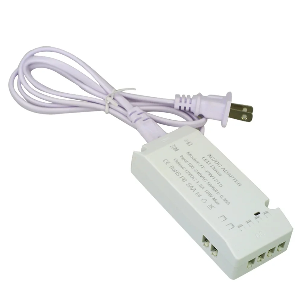 

DC12V Lighting Transformers 1.5A 18W 100-240V LED Driver For Kitchen Under Cabinet Light Strip Lamp Switching Power Supply Unit