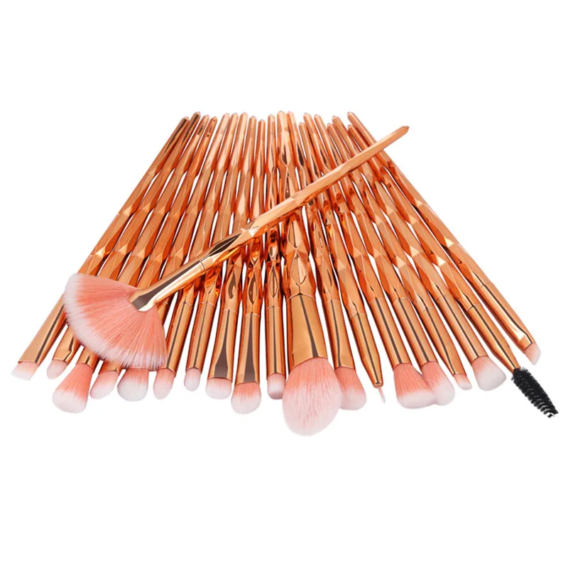 20Pcs Makeup Brush Sets Full Professional Cosmetics Eyeshadow Powder Foundation Lip Eyeliner Face Eyelash Base Kits | Красота и