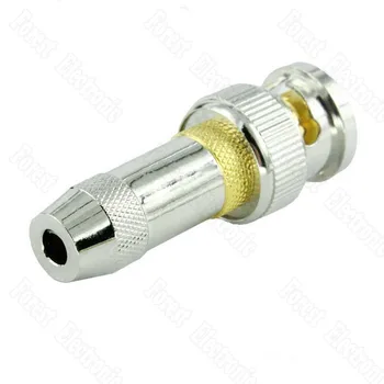 

50pcs/lot BNC Q9 Welding Connector Copper Vedio Connector Gilded 75-2-1