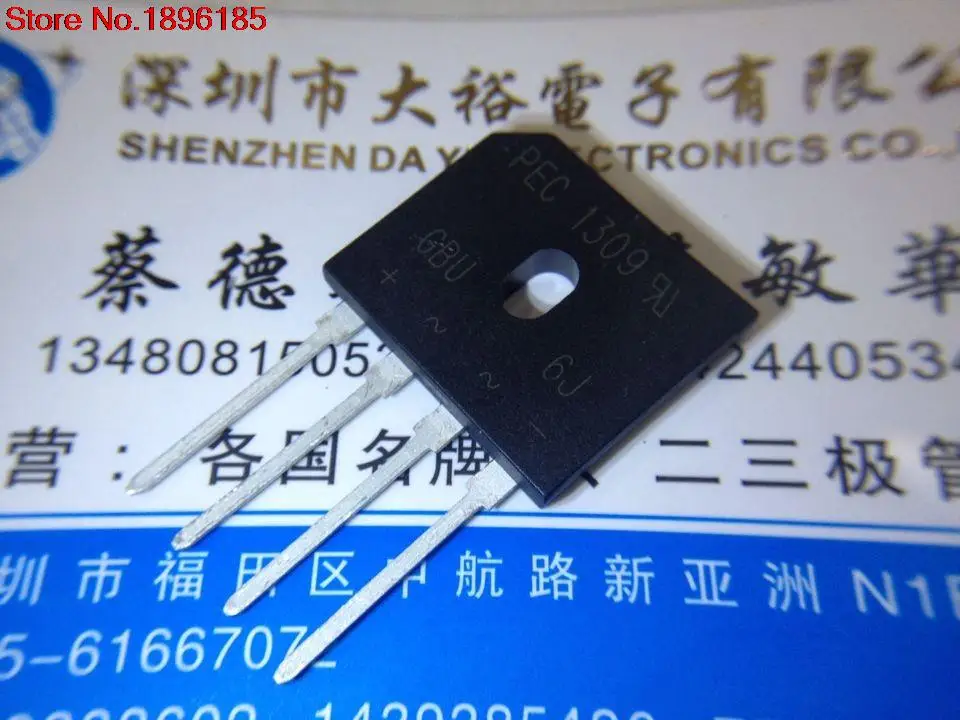 15Pcs rectifier bridge GBU6J 6A 600V High quality|bridge rectifier ...