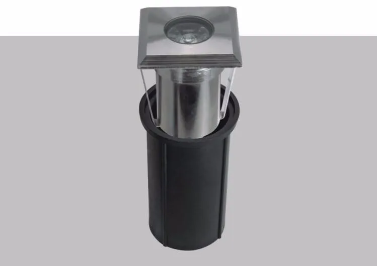 Inoxidável à Prova Conduziu a Luz Led ao ar Hot!!! Stain Água 3 w Quadrado Subterrânea Enterrado Luzes Livre Luz ac - Dc12v d' Ip68 2 IP68 3 w IP68 3 w Quadrado