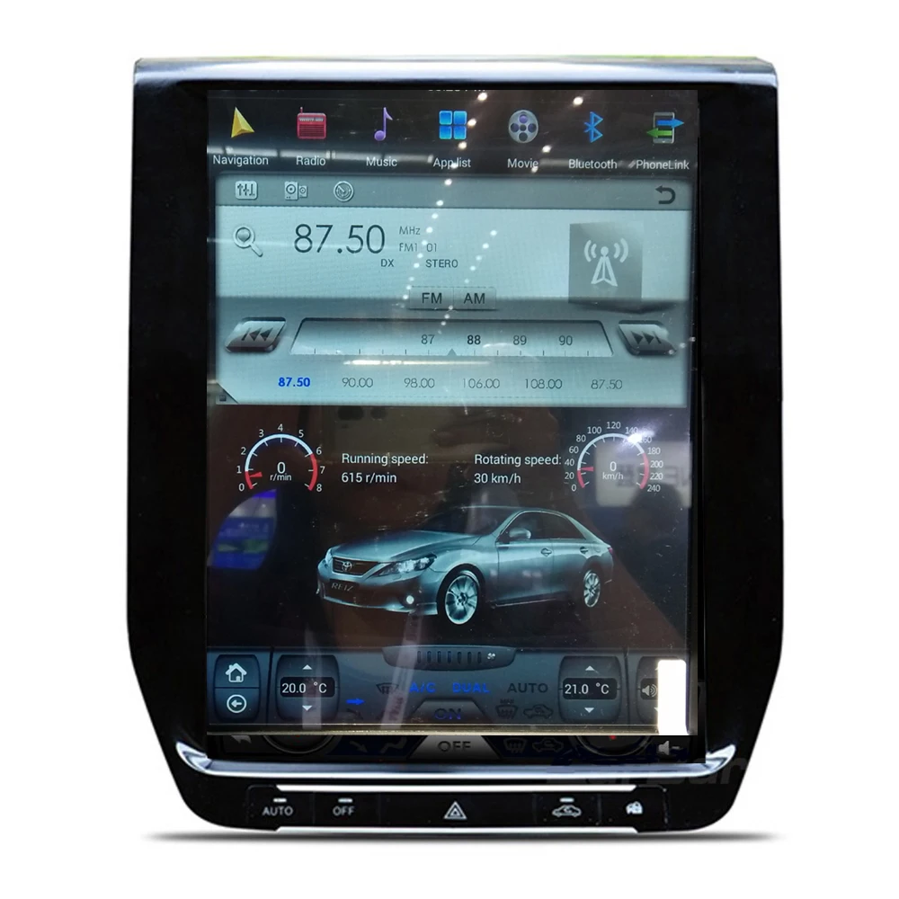 

12.1 inch tesla style Android 8.1 Car DVD GPS Navigation for Toyota LandCruiser land cruiser lc200 2016 2017 px6 carplay AUTO
